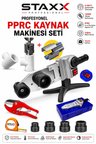 1500W PPRC Plastik Boru Kaynak Makinesi Seti Çift Rezistans Isı Ayarlı Metal Çantalı 20-25-32-40 mm
