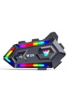 Time&Tech Y20 RGB Kask ıntercomu Kask İçin Bluetooth Kulaklık
