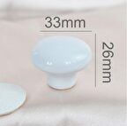 Modern Mantar Kulp Bebek Çocuk Genç Odası Çekmece Dolap Mobilya Kulpu