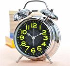 Dekoratif Rakamları Fosforlu Çalar Saat Ev Ofis Aksesuar Nostaljik Işıklı Masa Saati 