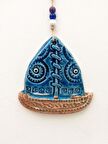 Seramik Mini Gemi Dekoratif Duvar Süsü