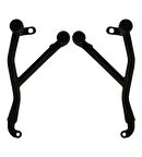 Cf Moto Nk 250 Motor Koruma Demiri ( 4 Adet Takozlu )2023 Uyumlu Siyah Renk _Supermoto