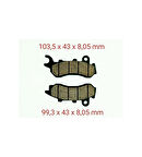 Pcx 125 Ön Disk Balata 2010-17 Kaliteli_Supermoto