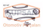 Supsan EZ-147 Eksantrik Zincir Seti Nissan Qashqai 1.6 Benzinli Hr16 2007-CVVT Dişlisi İçinde 13028ED000