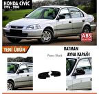Honda Civic İES EK 1996-2000 Batman Yarasa Ayna Kapağı Piano Black ABS Plastik
