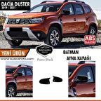 Dacia Duster 2 2018 Sonrası Batman Yarasa Ayna Kapağı Piano Black ABS Plastik