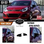 Kia Rio Sinyalli 2012-2016 Batman Yarasa Ayna Kapağı Piano Black ABS Plastik