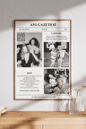 Kişiye Özel Anı Gazetesi | Favori Şarkınız, Sözler ve Fotoğraf ile Tasarlanmış Benzersiz Poster