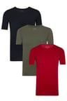 Erkek Classics Basic Fit Pamuk Yuvarlak Yaka Tshirt   3 lü