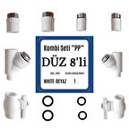 KOMBİ SETİ - DÜZ 8 PARÇA YENİ MODEL KOLLU EKO ( KALDE )