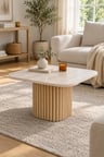 Soyasis Verna Bohem Orta Sehpa 70 cm - Traverten