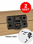 Yaylı Klips Oksit 2 Adet 20x30 mm Kutu Kapak ve Sandık Kilit