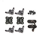 Kutu ve Sandık Aksesuar Seti Kilit Menteşe Köşe ve Vida Takımı Hobi Ürünleri