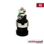 4mm Korumalı Siyah Born Jack - 5 Adet
