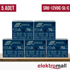 SRD-12VDC-SL-C - 12V ROLE 10A 5PİN (5 Adet)