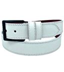 Süzer Deri * 4 Cm. Spor Suni Deri Dikişli Model Kemer Beyaz