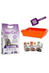 Sancat Lavanta Kokulu 10 Lt Kedi Kumu, Açık Kedi Tuvaleti, Koku Giderici Toz