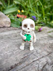 Şans Yoncalı İskelet Oyuncak - Gizemli ve Şanslı!🍀💀✨3D Hareketli Organik Model - Orta Boy