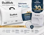 Özdilek Visco Tombul Yastık + HEDİYE Sıvı Geçirmez Yastık Koruyucu | Ortopedik & Medikal Boyun Destekli Visco Yastık | Premium Uyku Konforu