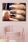 Dekoratif Yatay Kanvas Tablo Tekli Kuaför Güzellik Salonu Makyaj Nail Art Manikür 1067