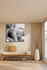 Kanvas Tablo Kare Tekli  Güzellik Salonu Spa Merkezi Sauna Sırt Masajı 1441