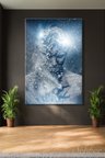 Kare Kanvas Tablo Tekli Psikoterapi ArtzFolio Man With Conceptual Spiritual Body Art 2615