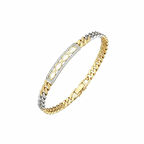 VIP GoldRose-Gümüş Renk Pırlanta İşlemeli Bileklik