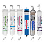 Kapalı Kasa Su Arıtma Cihazlarına Uyumlu 6'lı Filtre Seti, 10 Aşamalı Sulook Membranlı