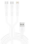 Asus ZenFone 3 Laser (ZC551KL) Şarj Kablosu 3in1 Micro USB 3.1A - Snx-SC63