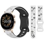 Huawei Watch GT2 GT3 42mm İle Uyumlu FloraFlex Çiçek Desenli Silikon Kordon