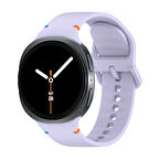 Samsung Galaxy Watch 8 44mm 40mm İle Uyumlu Metal Tokalı Spor Silikon Kordon