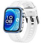 Huawei Watch Fit3 Fit 4 Fit 4 Pro İle Uyumlu GlacierFlex Metal Tokalı Spor Silikon Kordon