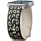 Redmi Watch 5 Lite Active İle Uyumlu Leopar Desenli Yumuşak Silikon Kordon