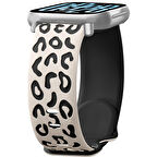 Redmi Watch 5 Lite Active İle Uyumlu Leopar Desenli Yumuşak Silikon Kordon