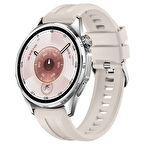 Sneezy Huawei Watch GT6 46mm İle Uyumlu Spor Silikon Metal Tokalı Soft Saat Kordonu