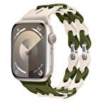 Apple Watch Uyumlu 38 40 41mm Zincir Desenli Yumuşak Silikon Solo Kordon 2 3 4 5 6 Se 7 8 9 10 42mm