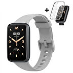 Mi Band 7 Pro İle Uyumlu Yumuşak Soft Silikon Tokalı Kordon Ve Tpu Şeffaf Kasa Koruyucu