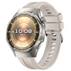 Sneezy Huawei Watch GT6 Pro 46mm İle Uyumlu Spor Silikon Metal Tokalı Soft Saat Kordonu