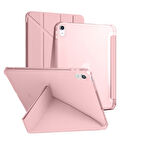 İpad 11.Nesil 11 inç 2025 A16 Uyumlu Üçgen Katlanabilir Kalemlikli Yatay Dikey Standlı Akıllı Kılıf
