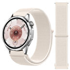 Huawei Watch GT6 46mm İle Uyumlu Ayarlanabilir Cırt Cırtlı Yumuşak Spor Kumaş Örgü Kordon