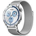 Huawei Watch GT5 46mm Uyumlu Manyetik Milanese Loop Metal Kordon 