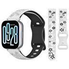 Redmi Watch 5 Active Redmi 5 Lite İle Uyumlu FloraFlex Çiçek Desenli Silikon Kordon