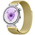 Huawei Watch GT6 41mm Uyumlu Manyetik Milanese Loop Metal Kordon 