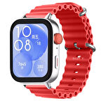 Huawei Watch Fit 3 İle Uyumlu Seaflex Ocean Tokalı Yumuşak Soft Silikon Kordon