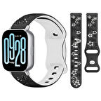 Redmi Watch 5 Active Redmi 5 Lite İle Uyumlu FloraFlex Çiçek Desenli Silikon Kordon