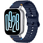 Redmi watch 5 Lite 5 Active İle Uyumlu Dalga Desenli Tokalı Yumusaş Soft Silikon Kordon