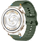 Huawei Watch GT5 Pro 42mm İle Uyumlu Dalga Desenli Tokalı Yumusaş Soft Silikon Kordon