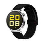 Sneezy Huawei Watch GT5 41mm İle Uyumlu FiberLink Manyetik Tokalı Kumaş Örgü Kordon