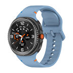 Samsung Galaxy Watch 8 Classic 47mm İle Uyumlu Metal Tokalı Spor Silikon Kordon