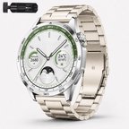 Huawei Watch GT4 46mm İle Uyumlu Katlanır Klipsli Paslanmaz Çelik Saat Kordonu